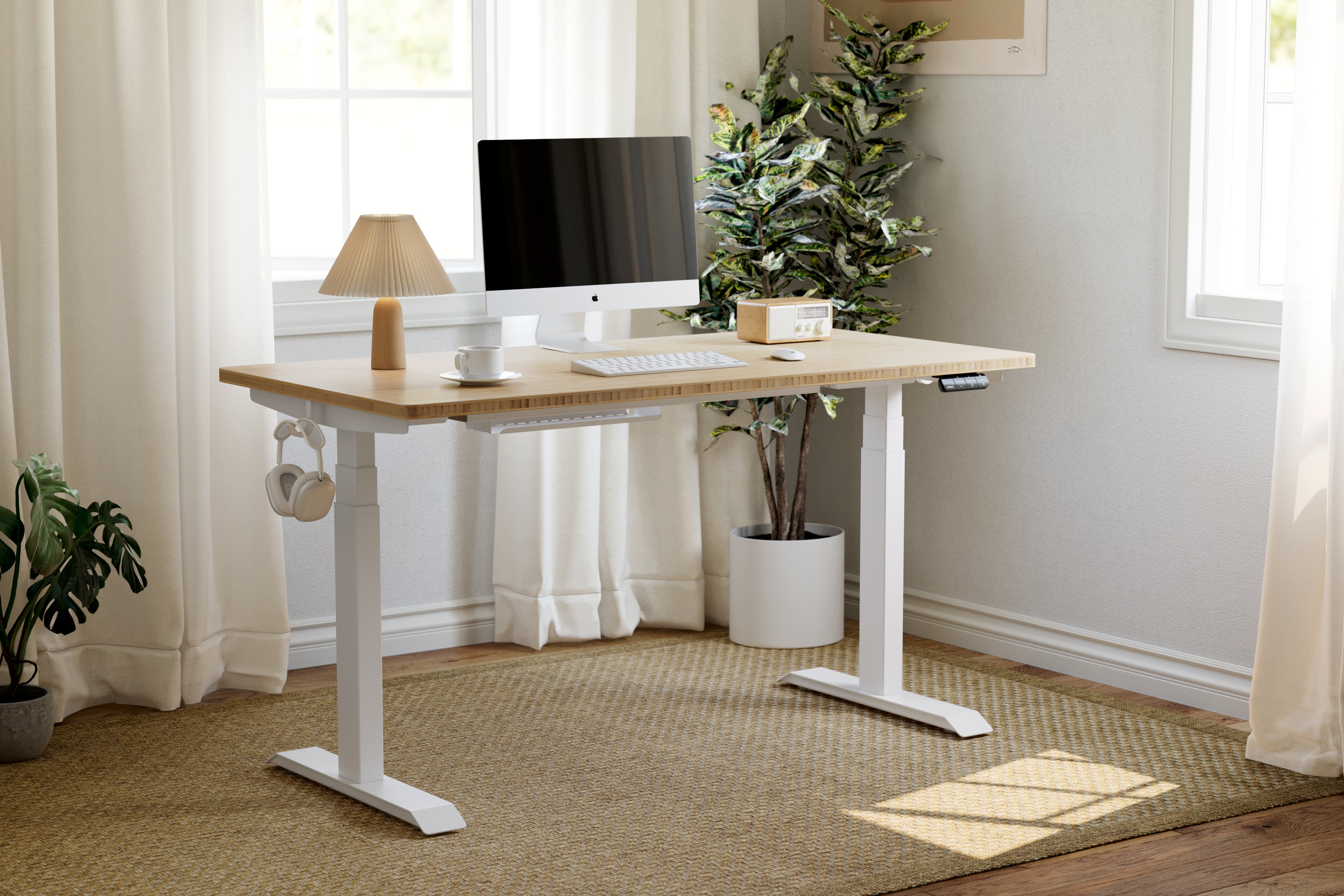 VERNAL PD3 幅160 奥行き70 電動昇降デスク ホワイト Vernal 天板 - Vernal